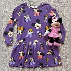 H&M Purple Kids Dress with Disney Characters